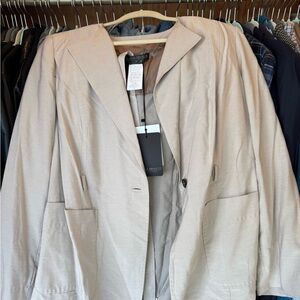 NWT Stunning Marina Rinaldi Belted Blazer